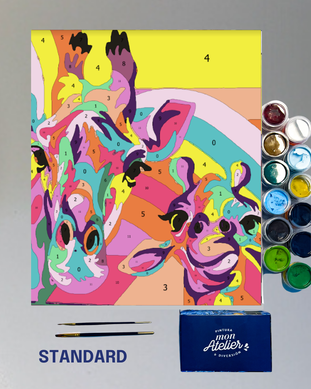 PINTURA POR NÚMERO - JIRAFA