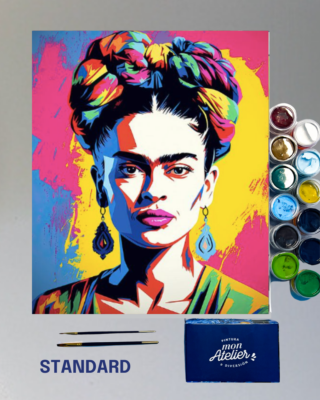 PINTURA POR NÚMERO - FRIDA POP ART
