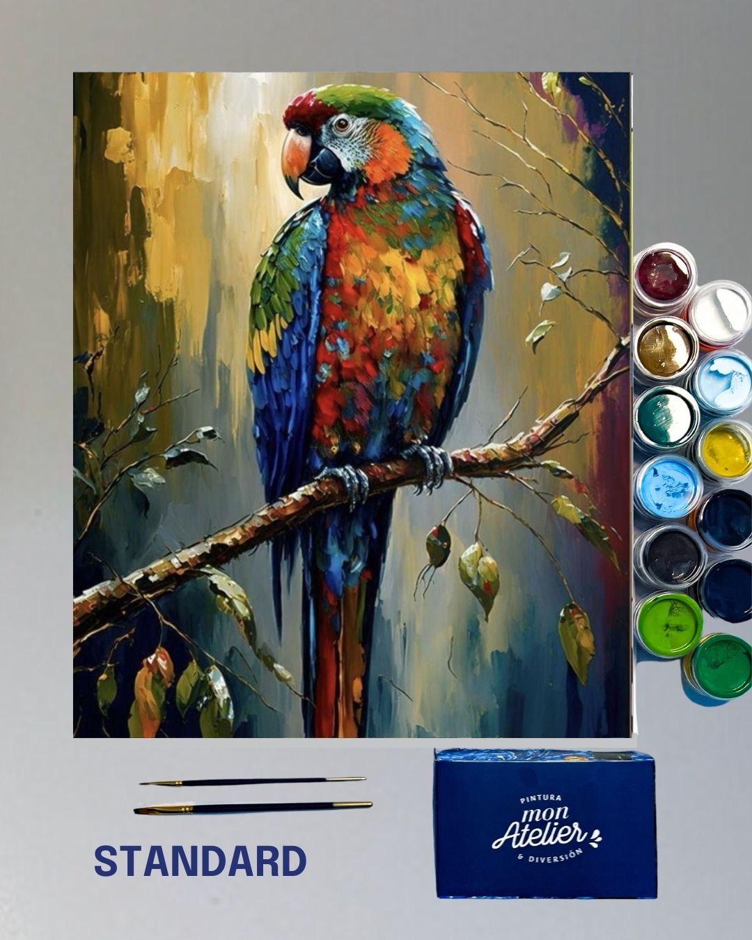 PINTURA POR NÚMERO STANDARD - GUACAMAYO