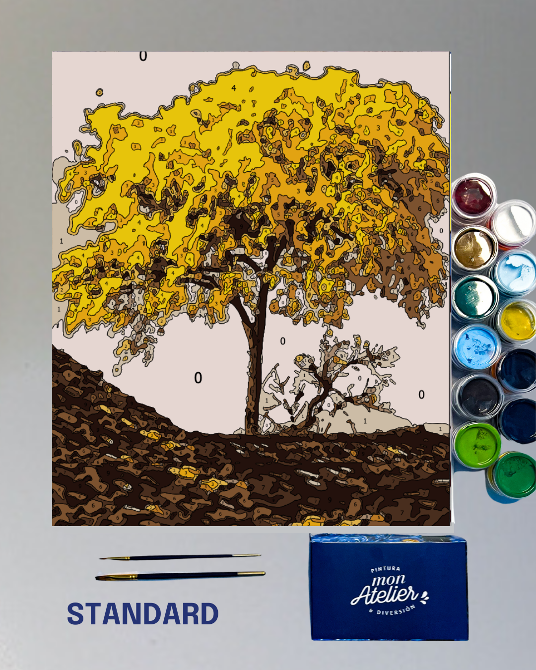 PINTURA POR NÚMERO - GUAYACANES