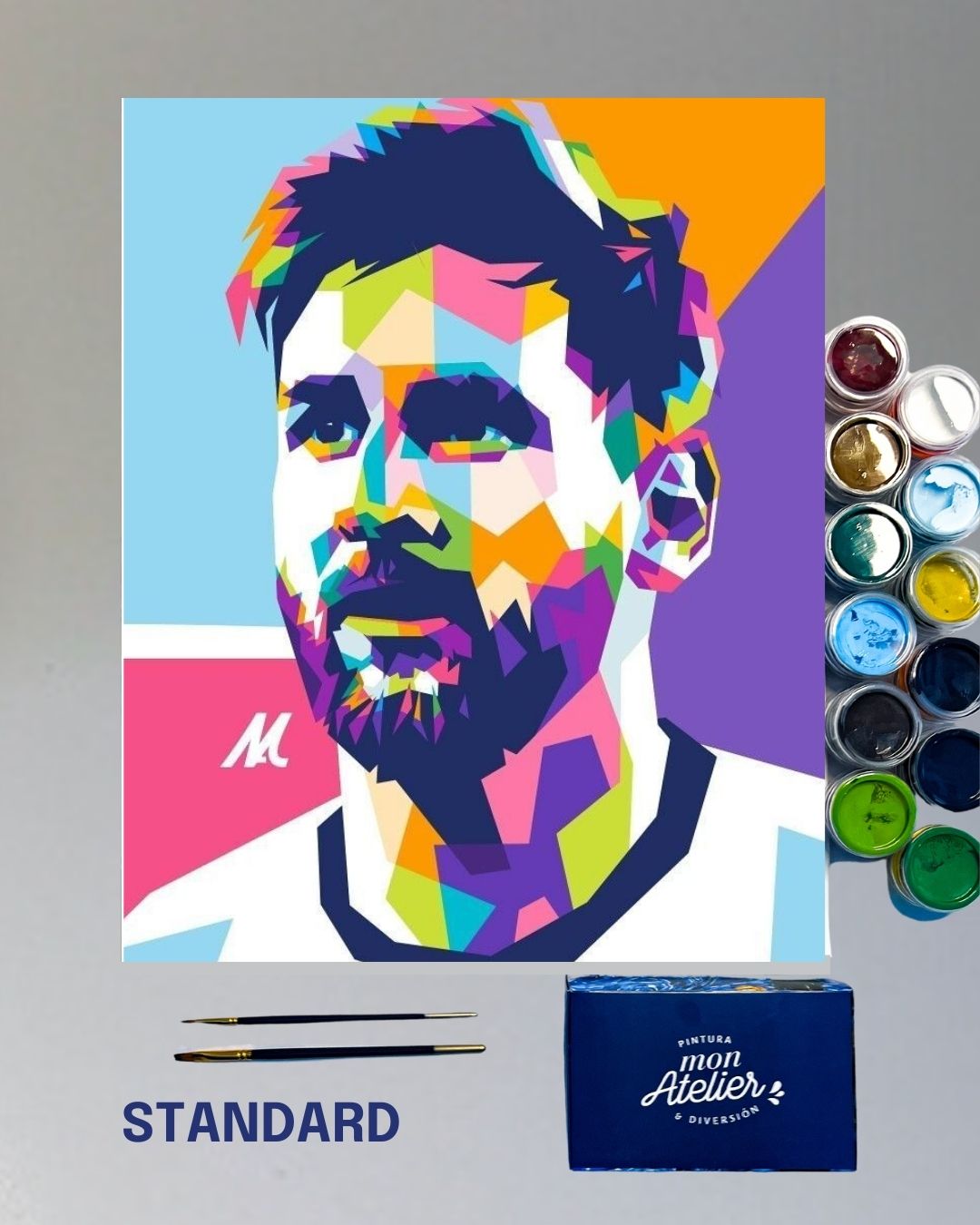 PINTURA POR NÚMERO STANDARD - CARA MESSI