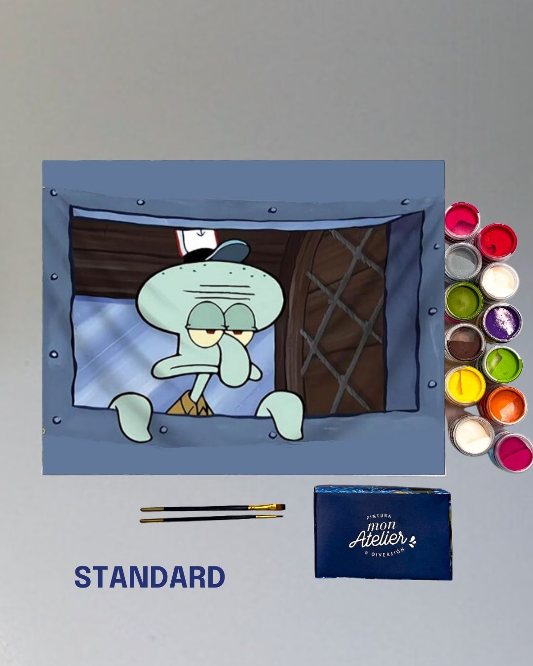 PINTURA POR NÚMERO STANDARD - CALAMARDO TENTACULOS