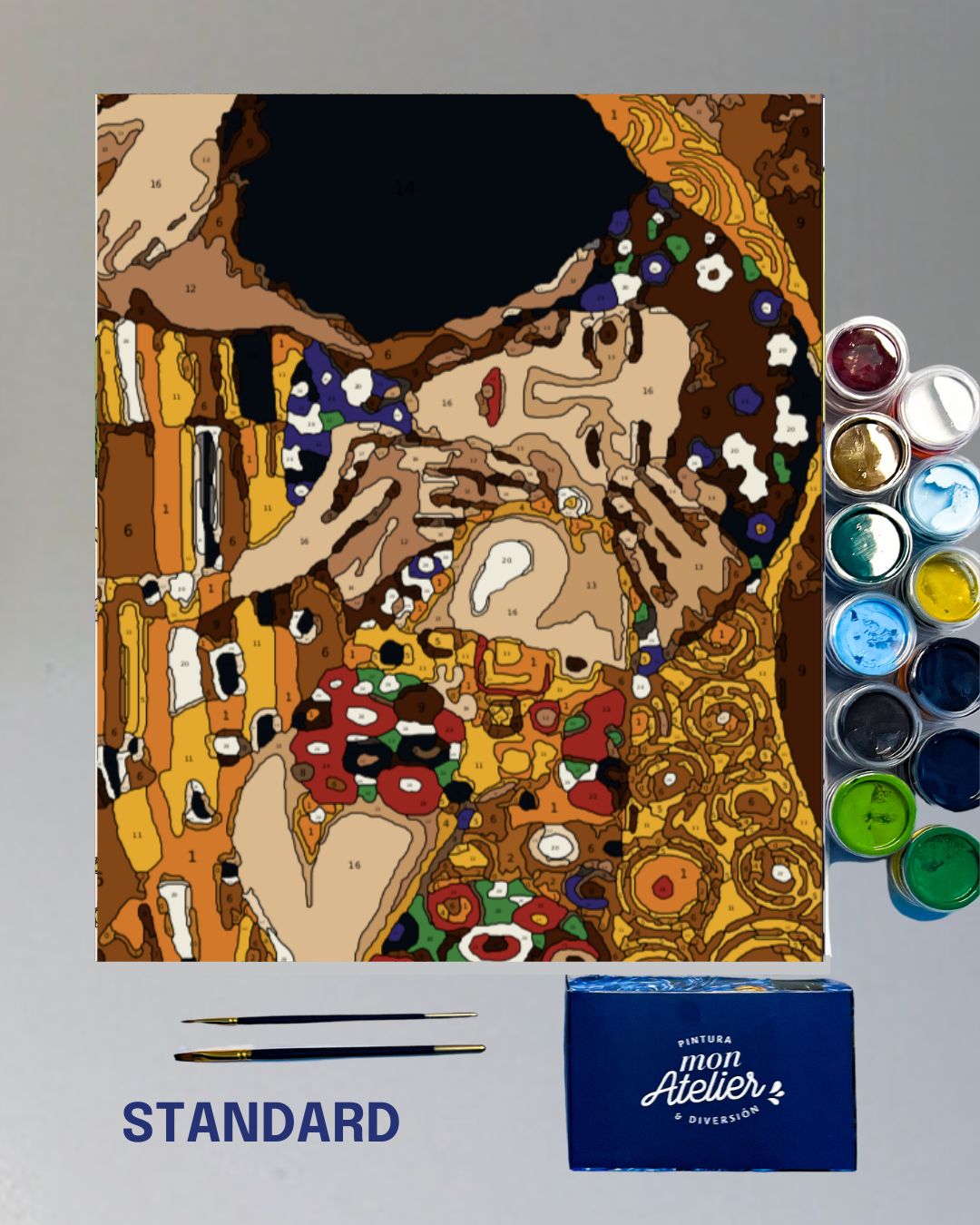 PINTURA POR NÚMERO - EL BESO KLIMT