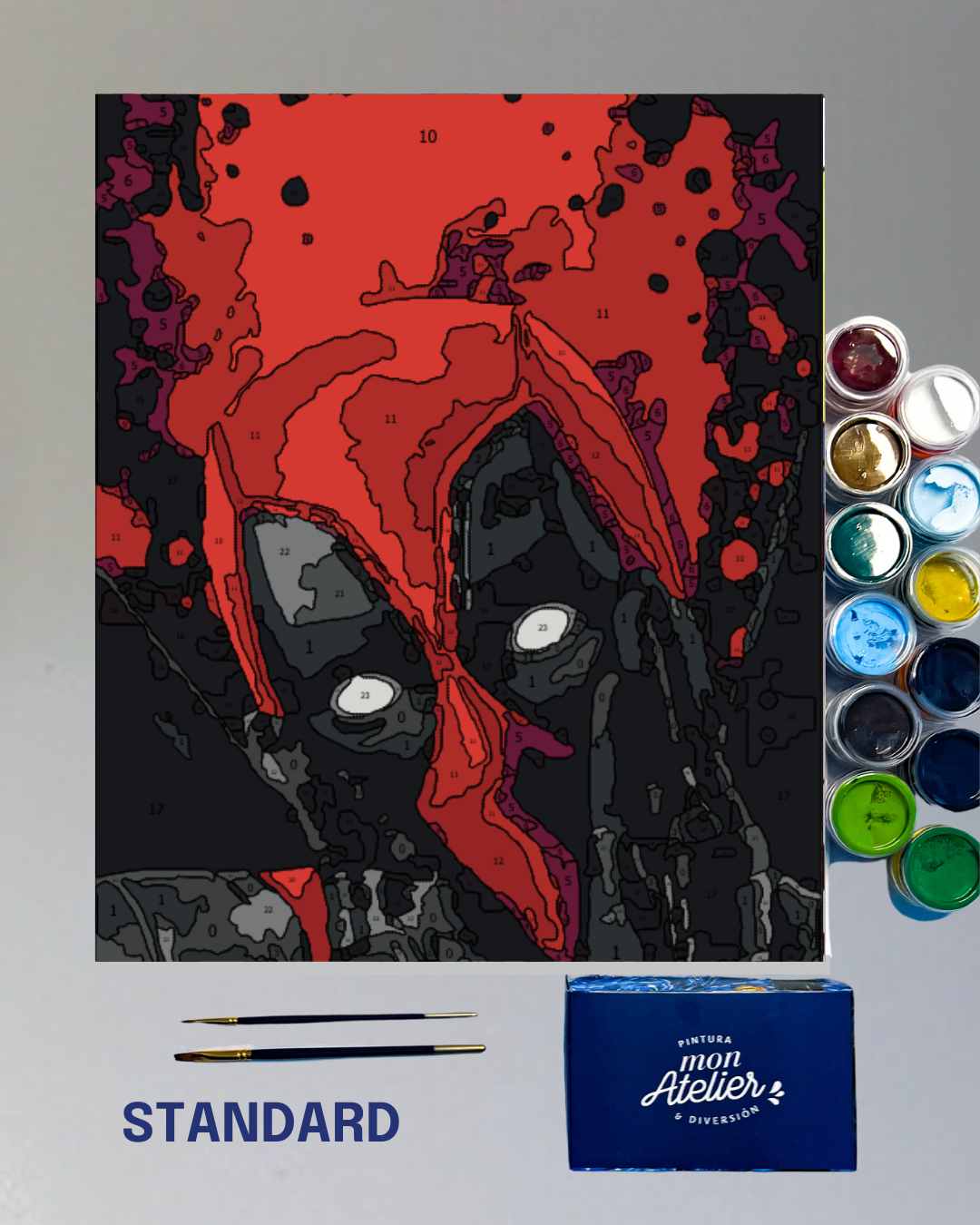 PINTURA POR NÚMERO - DEAD POOL