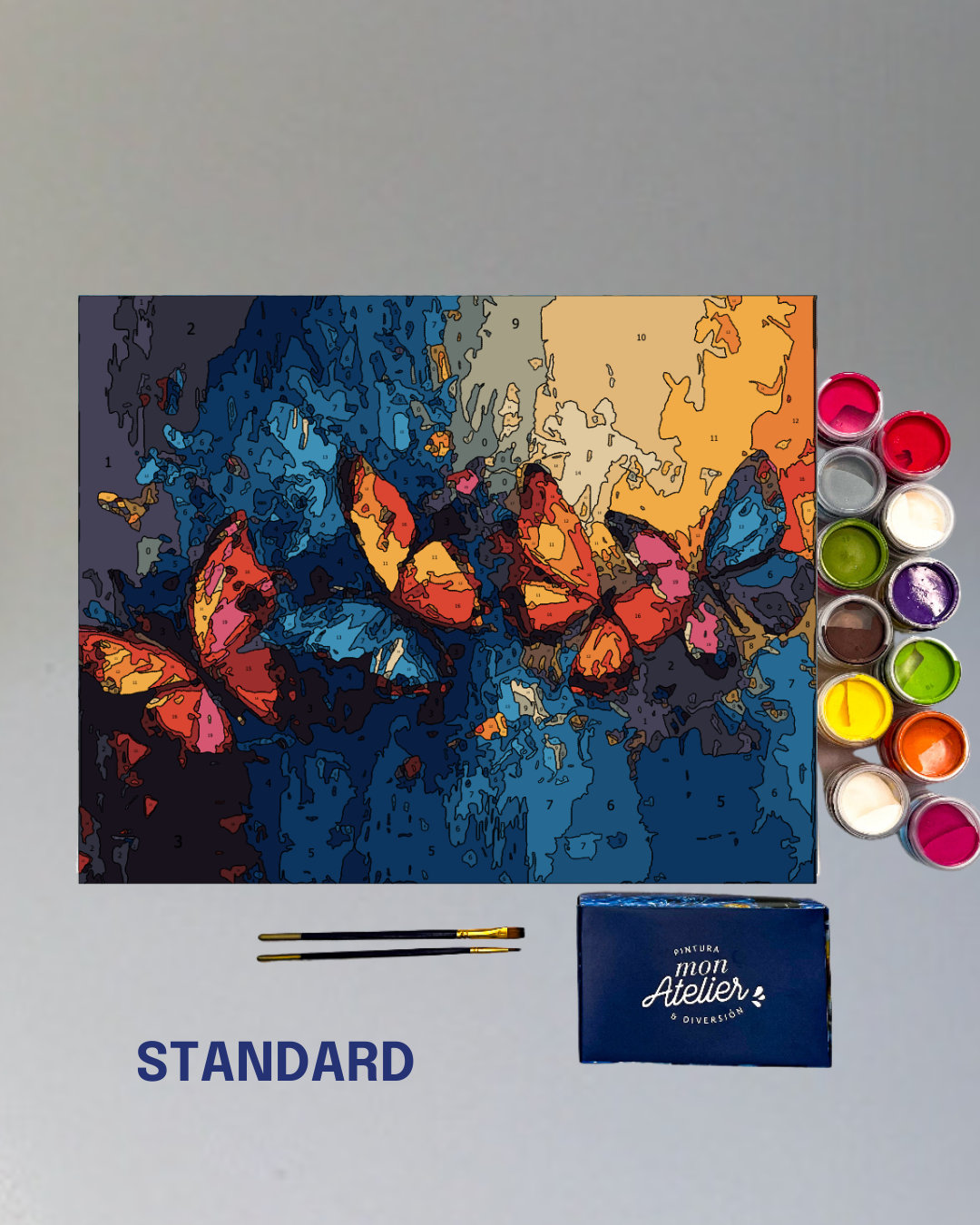 PINTURA POR NÚMERO - MARIPOSAS