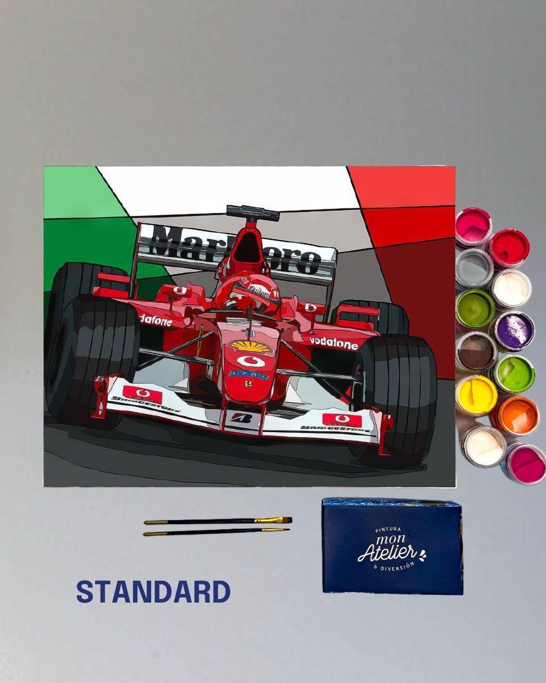 PINTURA POR NÚMERO STANDARD - F1 MICHAEL SCHUMACHER