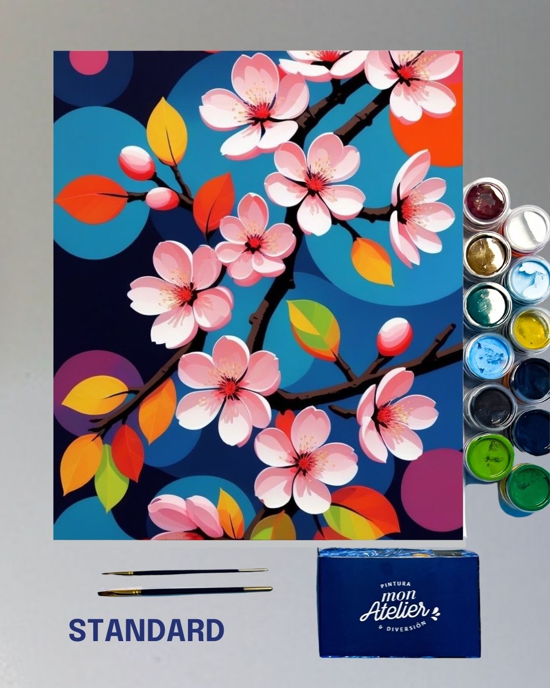 PINTURA POR NÚMERO STANDARD -  FLORES