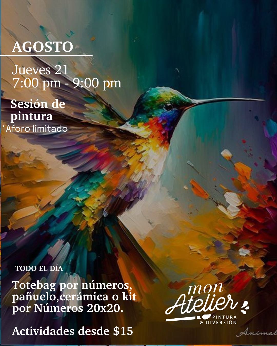 Actividad de Pintura en Quito – Jueves 21 de agosto