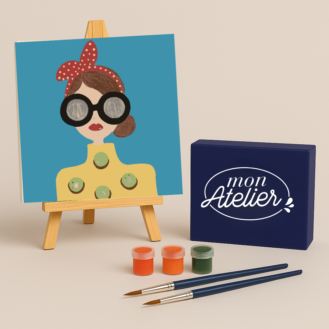 PINTURA POR NÚMEROS 20X20cm C24