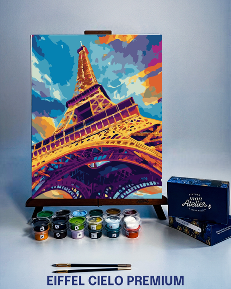 PINTURA POR NÚMEROS - EIFFEL  CIELO