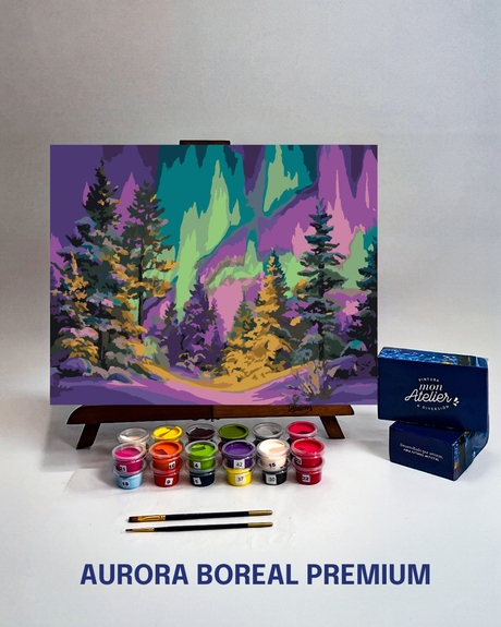 PINTURA POR NÚMEROS - AURORA BOREAL
