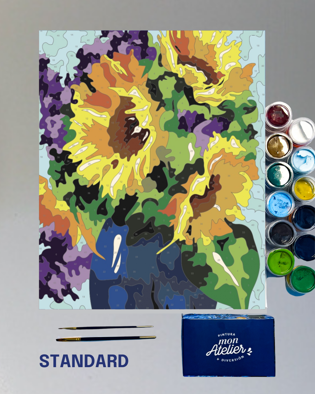 PINTURA POR NÚMERO  - GIRASOL