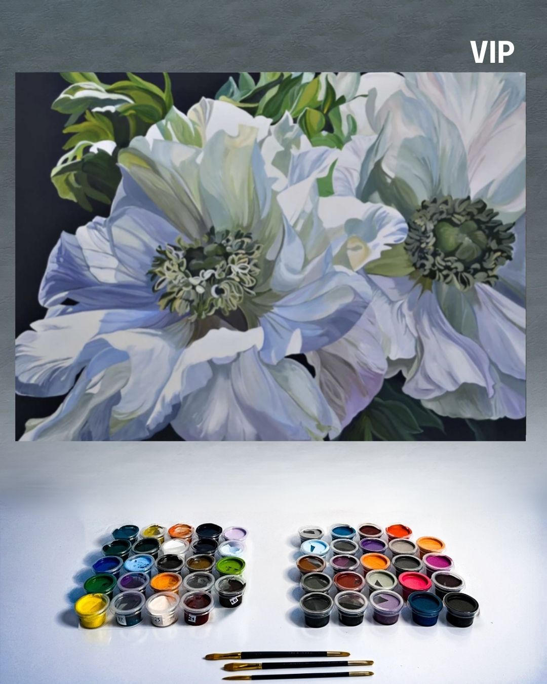 PINTURA POR NÚMERO VIP - LUCKY FLOWER