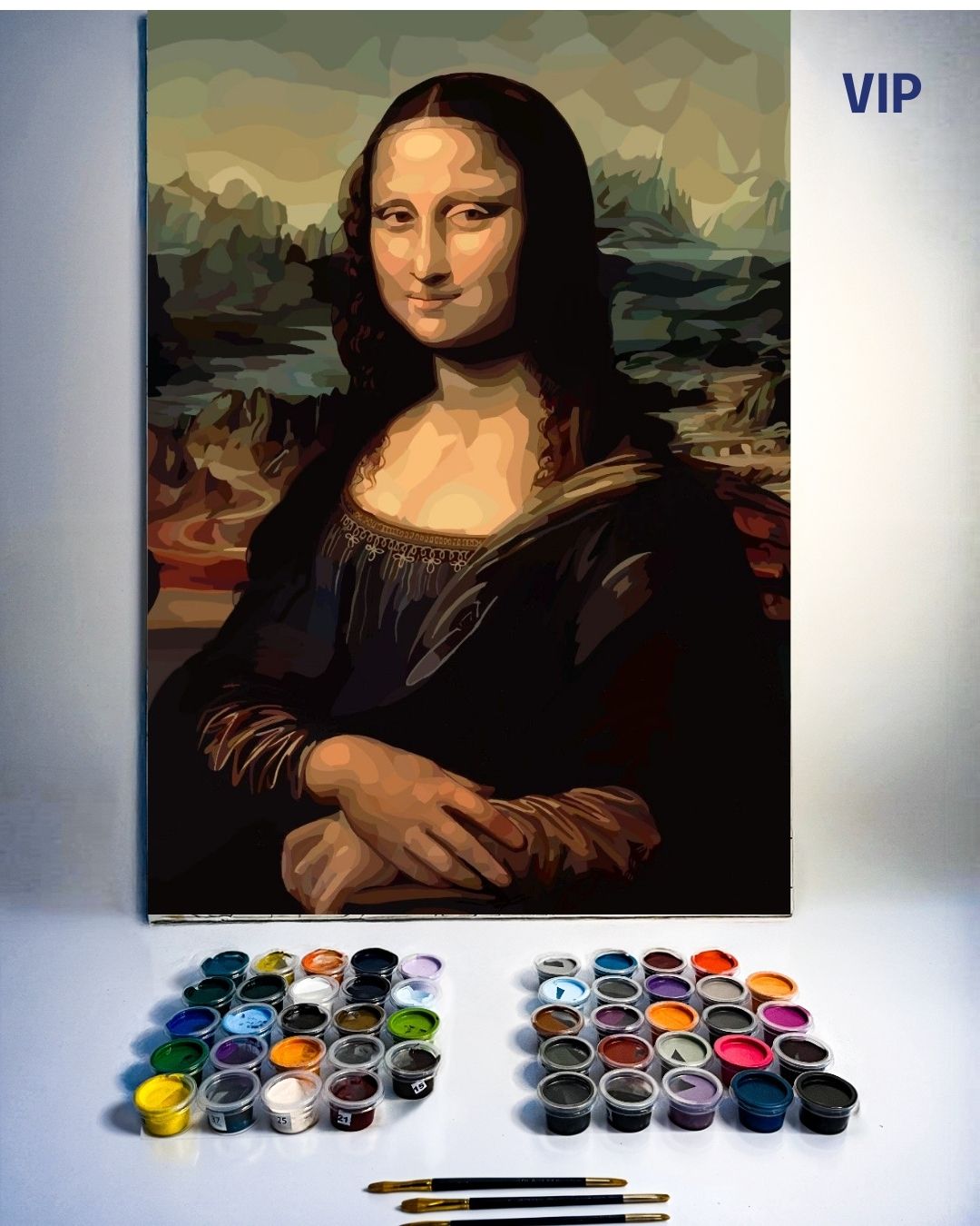 PINTURA POR NÚMERO VIP - MONALISA
