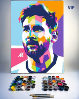 PINTURA POR NÚMERO - MESSI CARA