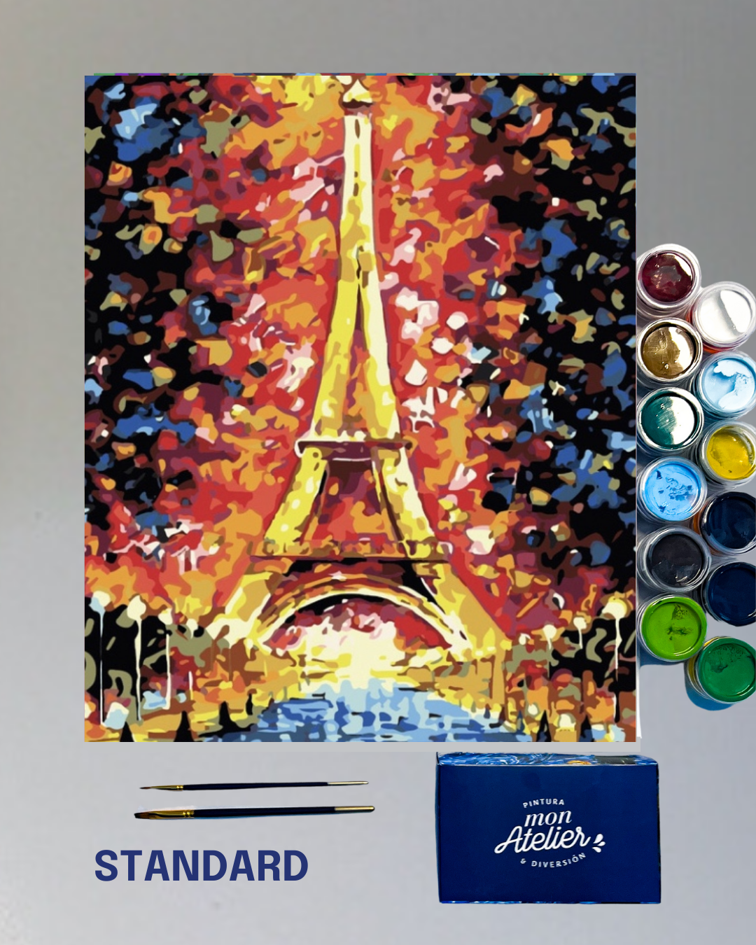 PINTURA POR NÚMERO- NOCHE EN PARIS