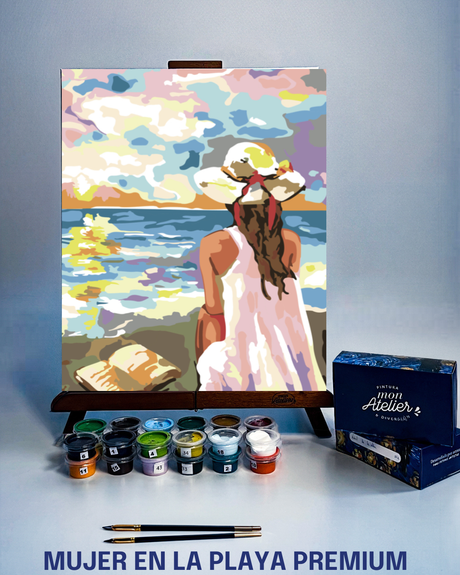 PINTURA POR NÚMEROS - MUJER EN LA PLAYA