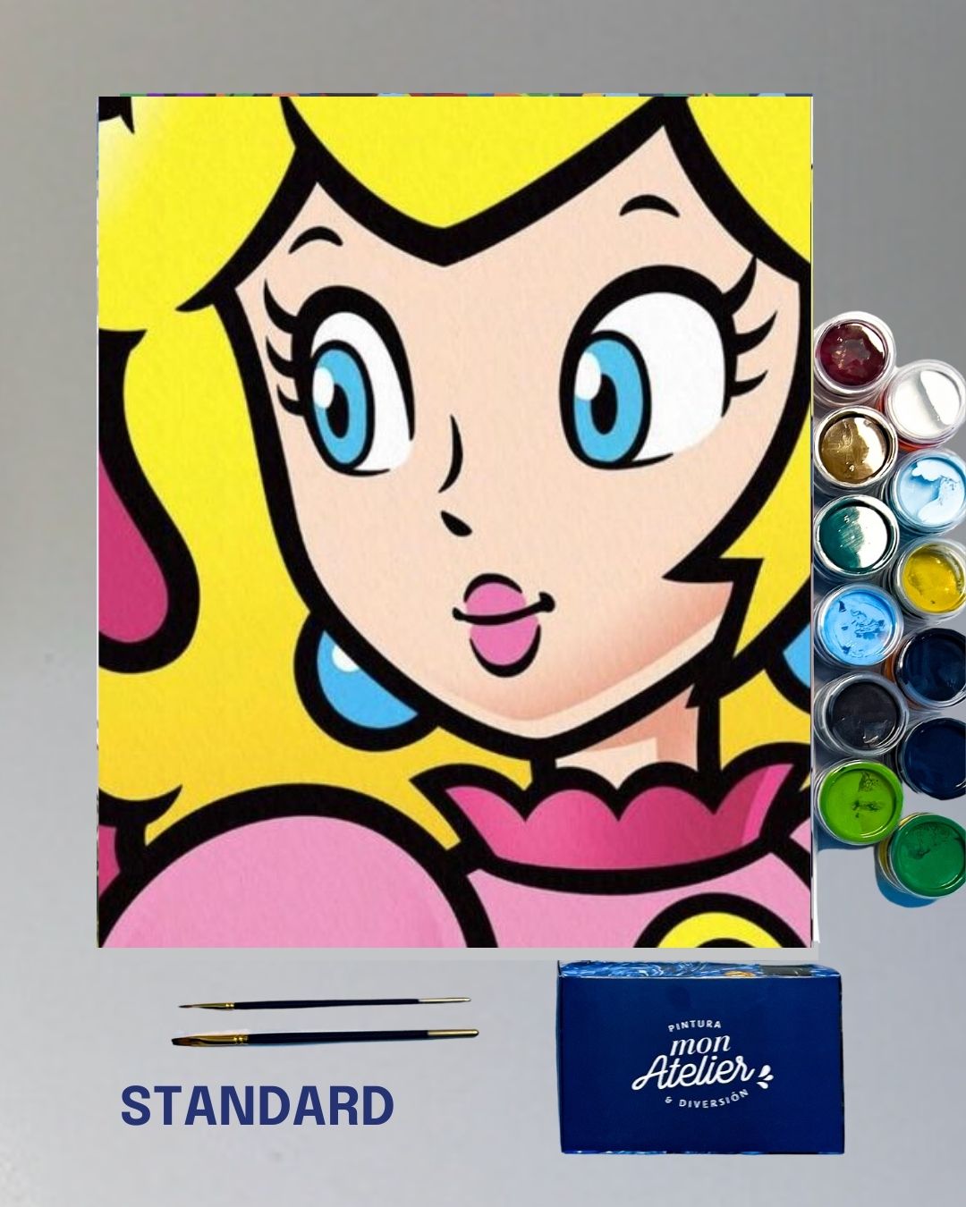 PINTURA POR NÚMERO STANDARD - PRINCESA PEACH