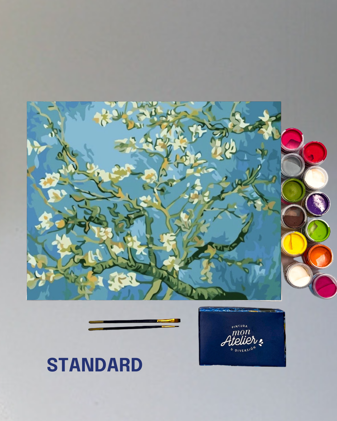 PINTURA POR NÚMERO  - ALMENDRO EN FLOR