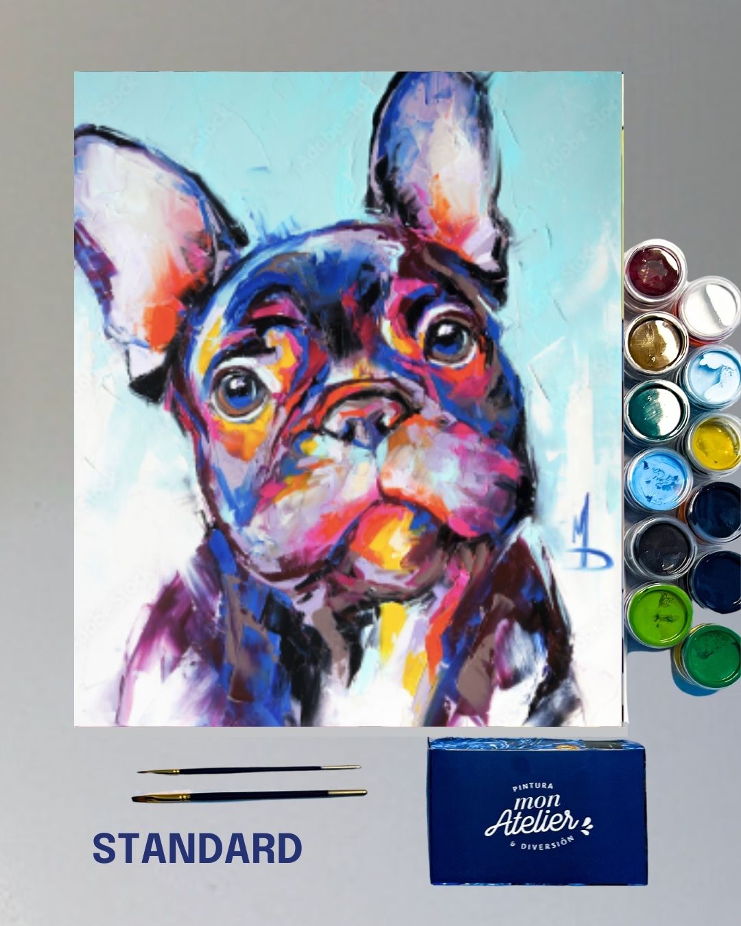 PINTURA POR NÚMERO STANDARD - FRENCH BULLDOG