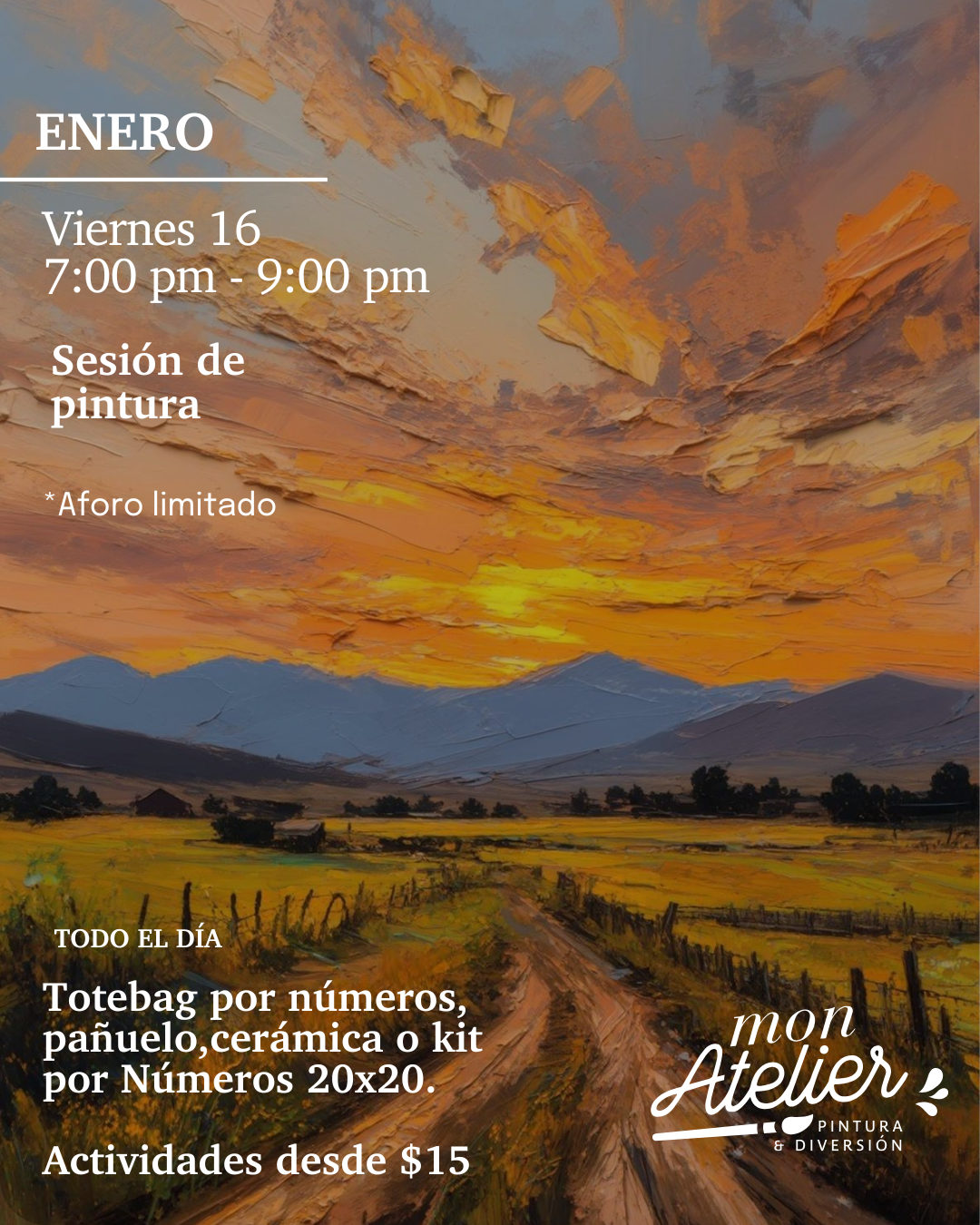 Actividad de Pintura en Quito – Viernes 16 de Enero