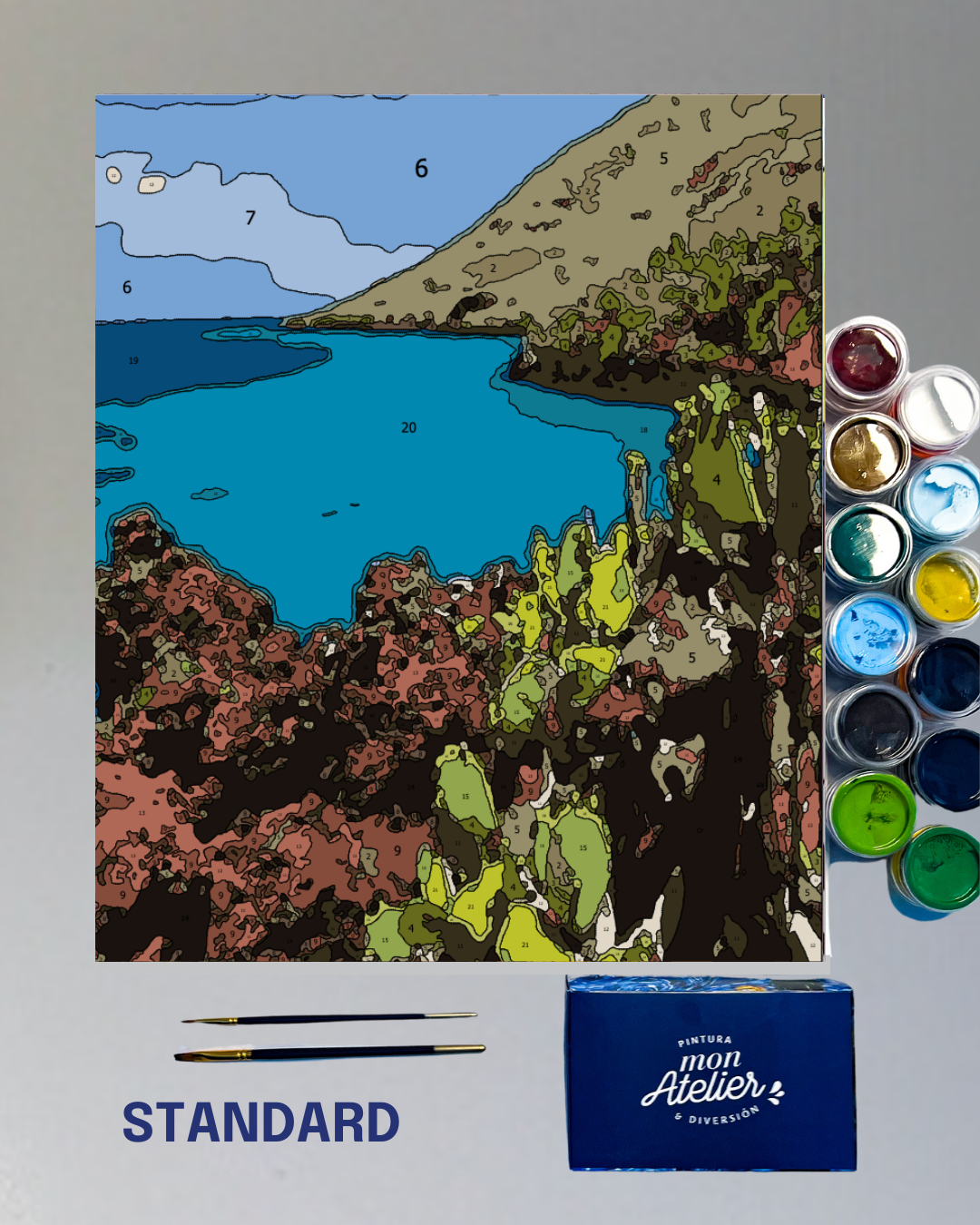 PINTURA POR NÚMERO - ISLA RABIDA