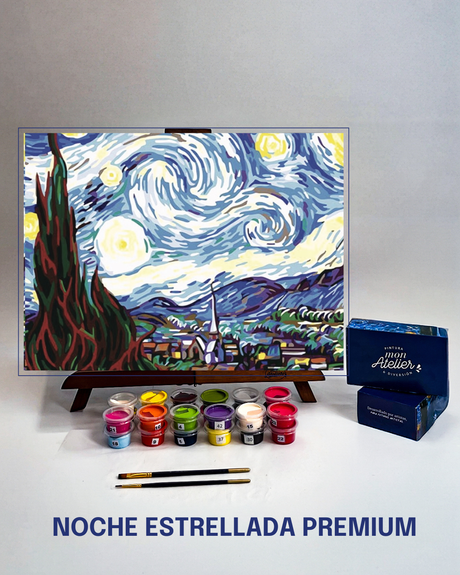 PINTURA POR NÚMEROS - NOCHE ESTRELLADA