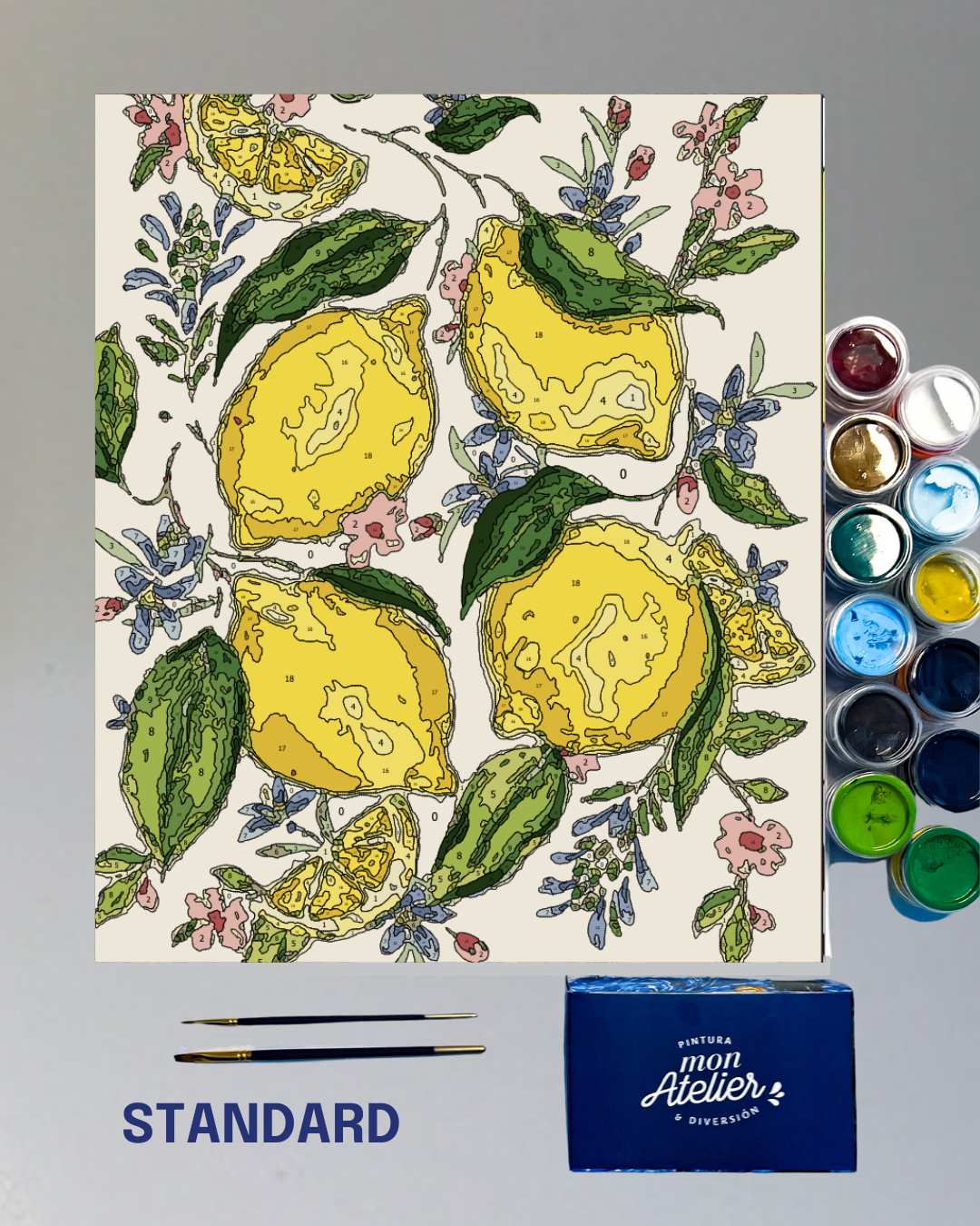 PINTURA POR NÚMERO - VERANO CITRICO