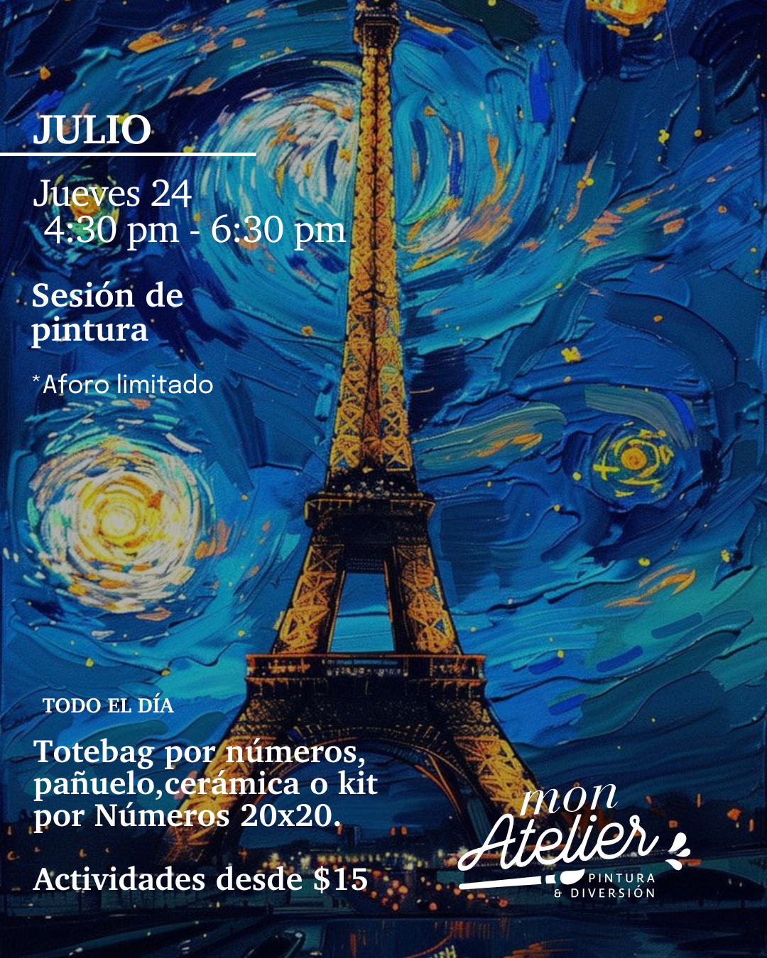 Actividad de Pintura en Quito – Jueves 24  de julio